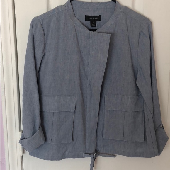 Halogen light weight chambray jacket - Picture 5 of 6